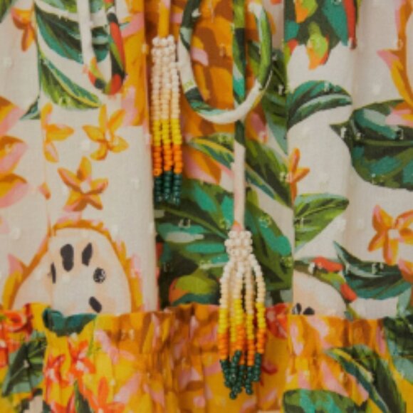 Brand New Farm Rio Mixed Biriba Maxi Skirt - Picture 11 of 12